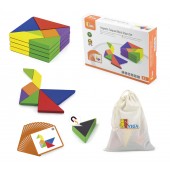Tangram játék dobozban (35 db-os)