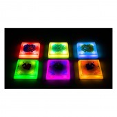 Szenzoros négyzet lépegető kövek, 6 darabos készlet