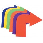 Kanyarodó nyíl alakú padlójelölő szett