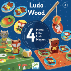 Ludo Wood - Társasjáték 4 az 1-ben