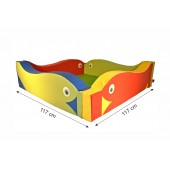 Labdamedence - kis akvárium 117x117 cm