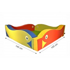 Labdamedence - akvárium 145x145 cm