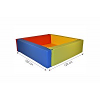 Szivacsos labdamedence 120x120 cm