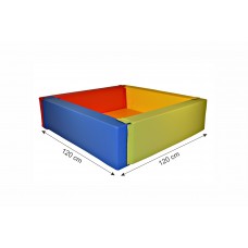 Szivacsos labdamedence 120x120 cm