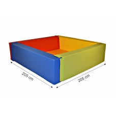 Szivacsos labdamedence 205x205 cm