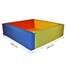Szivacsos labdamedence 240x240 cm