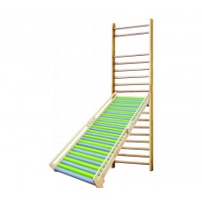 Bordásfalra akasztható görgős csúszda, szivacs görgőkkel