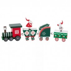 Karácsonyi kisvonat - piros-zöld mozdonnyal