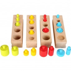 Színes hengerek - Montessori játék