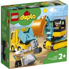 Lego  DUPLO 10931 - Teherautó és lánctalpas exkavátor, építőjáték kicsiknek