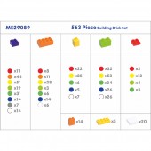 Masterkidz Junior 563 darabos rögzíthető építőelem-készlet