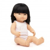 Baba, ázsiai lány, fehérneműben, 38 cm