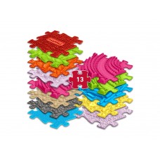 MUFFIK 2 in 1 szenzoros szőnyegkészlet 1. - 8+5 db 28x28 cm-es elem