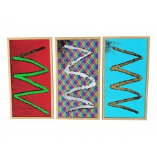 Szenzoros flitter tábla fa keretben 110x59 cm