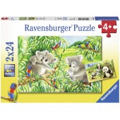 Édes koalák és pandák 07820 - Puzzle 2x24 db