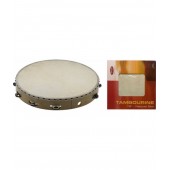 Csörgődob (tamburin) 16", fa, egysoros